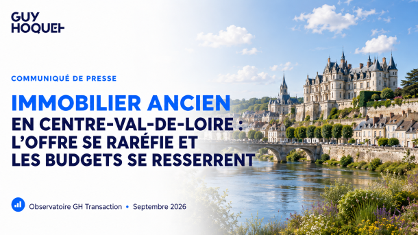 Immobilier en Centre-Val-de-Loire : l'offre se raréfie et les budgets se resserrent